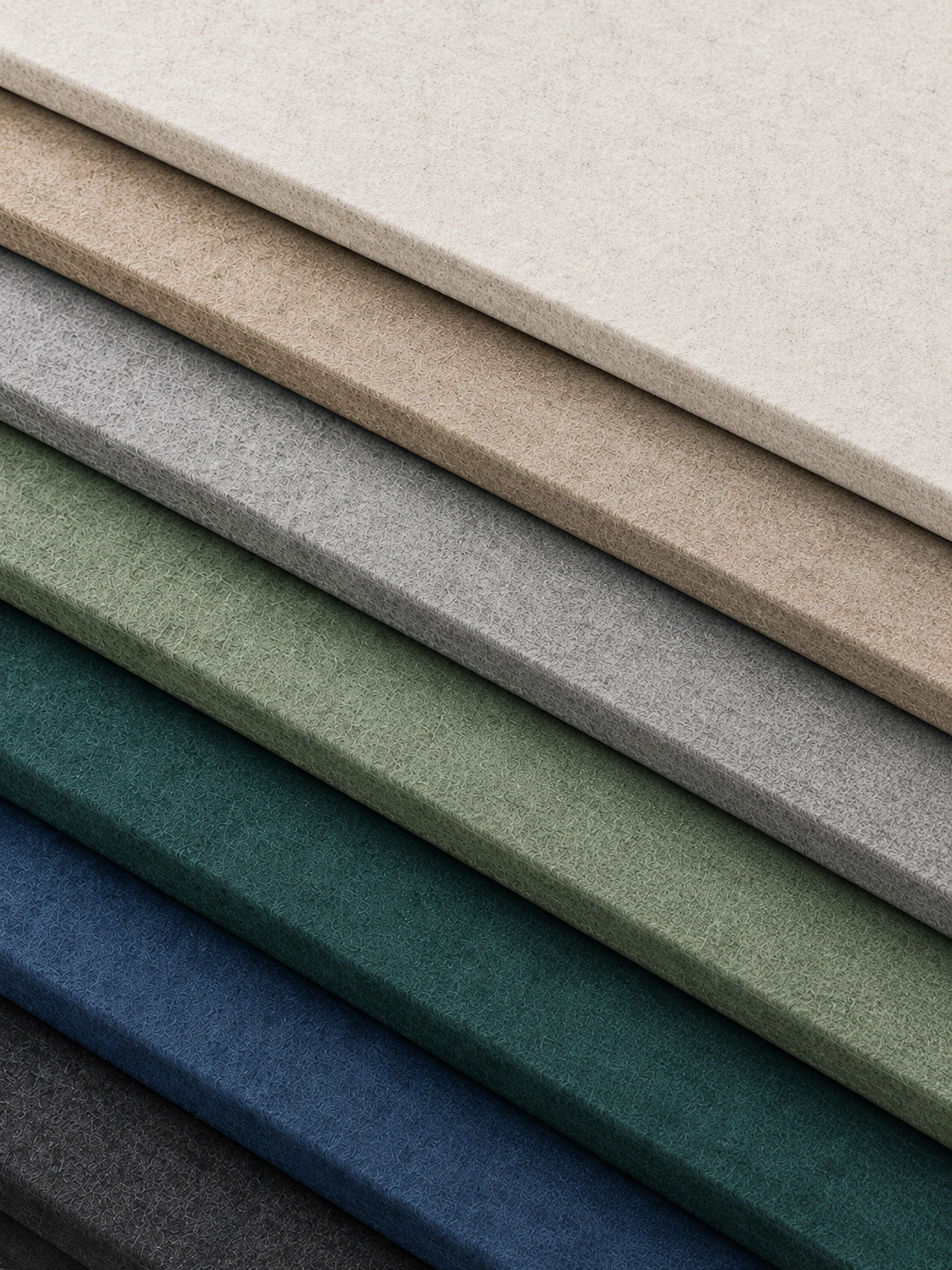 Nuancier de coloris en feutre acoustique décoratif - large gamme de teintes Technifeutre